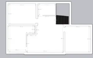 le plan de l'étage de la maison où se trouve la chambre concernée par le projet